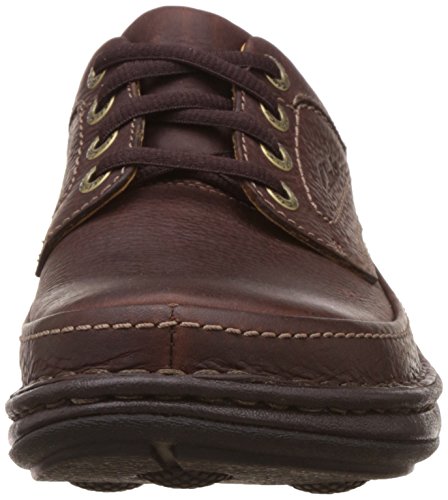 Clarks Nature Three, Botas derby Hombre, Mahogany Leather, 43 EU