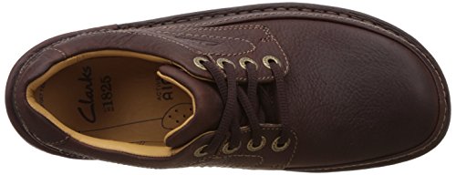 Clarks Nature Three, Botas derby Hombre, Mahogany Leather, 43 EU