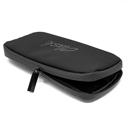 Clask Funda móvil para Ciclismo Resistente en 3 Colores e Ideal para Llevar en el Maillot como Cartera con Cremallera para Proteger Las pertenencias (Negro)