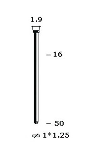 Clavadora Neumática Combi 2 x 1 modelo FASTGUN F50 para puntas con y sin cabeza Tipo 12 (1,2 mm) + 2.000 Puntas + 1 Pistón completo de repuesto + Maletín + Aceite para engrase + Llaves allen