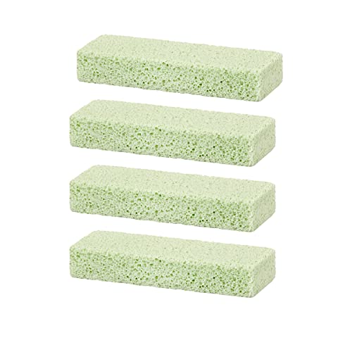 Cleaning Block WC - Pack de 4 barritas para eliminar manchas de cal, sarro y otra suciedad incrustada en inodoros, WC, lavabos, bañeras y otras superficies en el baño