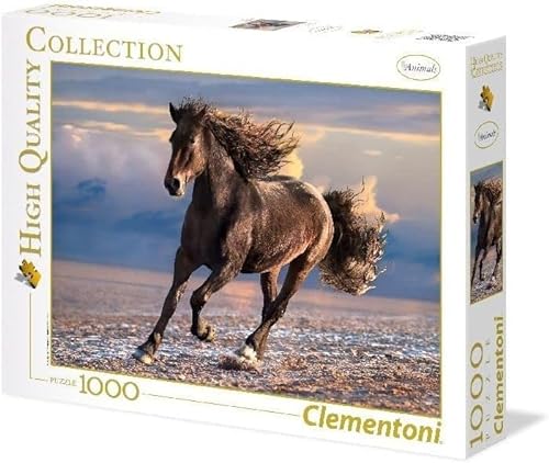 Clementoni - Puzzle 1000 piezas animales, Caballo Libre, Puzzle adulto (39420)