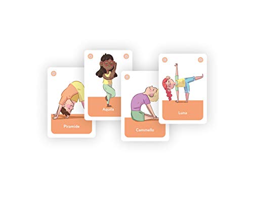 Clementoni Yoga-mazo, Cartas niños, Mesa, Juego de Sociedad para Toda la Familia, 1-6 Jugadores, 5 años+, Made in Italy, Multicolor, 16300