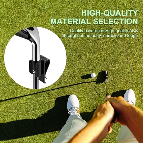 Clip de Palo de Golf -5 Piezas Durable Bolsa de Golf Abrazadera Club Putter Clips Soporte con marcadores de Bola Accesorios