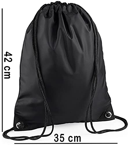 CLOTHING Mochila deportiva impermeable bolsa mochila de nylon con esquinas reforzadas para la escuela zapatos piscina gimnasio deporte adulto niño Gamers Merchandising, Negro Neutro