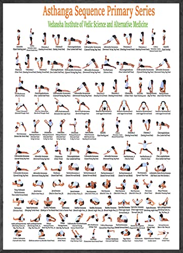 CloudShang Ashtanga Yoga Poster Ejercicio Gimnasio Yoga Ashtanga Gráfico Instalación Salud Poster Yoga Ashtanga Pared Arte Yoga Ashtanga Pintura Salon Salon Yoga Inicio Gimnasio Decoracion K11094