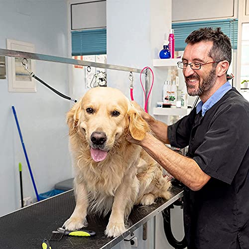 Cobee Correa de amarre para perros, correas de nailon para mascotas, arnés de sujeción para gatos, cuerda de seguridad para mascotas, suministros de bañera (3 piezas)