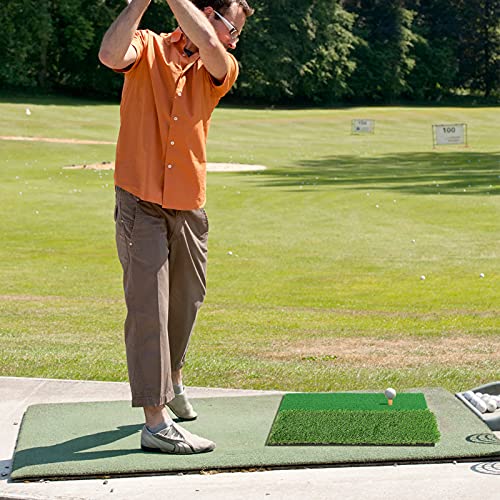 Cocoarm Practice Golf Mat Colchoneta De Práctica De Golf Alfombrilla De Golf Colchoneta De Golpe Para Interior Al Aire Libre Colchoneta De Golf De Golf Colchoneta De Práctica De Golf De Doble Cara Col