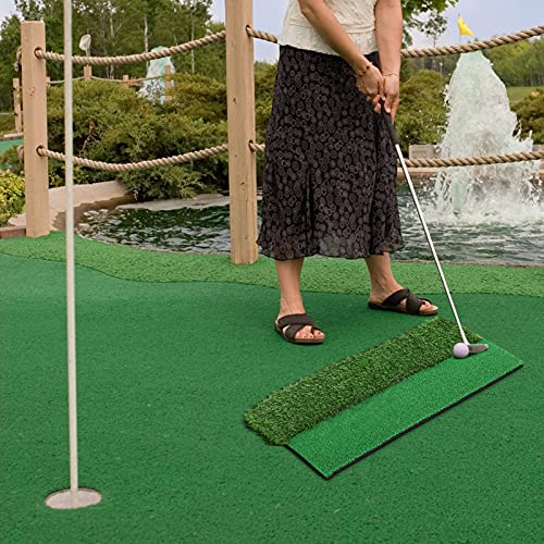 Cocoarm Practice Golf Mat Colchoneta De Práctica De Golf Alfombrilla De Golf Colchoneta De Golpe Para Interior Al Aire Libre Colchoneta De Golf De Golf Colchoneta De Práctica De Golf De Doble Cara Col