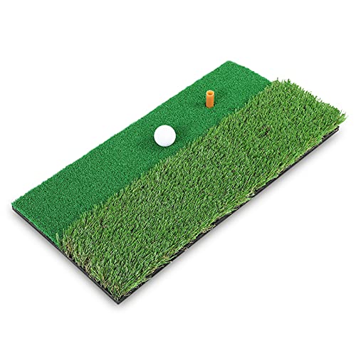 Cocoarm Practice Golf Mat Colchoneta De Práctica De Golf Alfombrilla De Golf Colchoneta De Golpe Para Interior Al Aire Libre Colchoneta De Golf De Golf Colchoneta De Práctica De Golf De Doble Cara Col