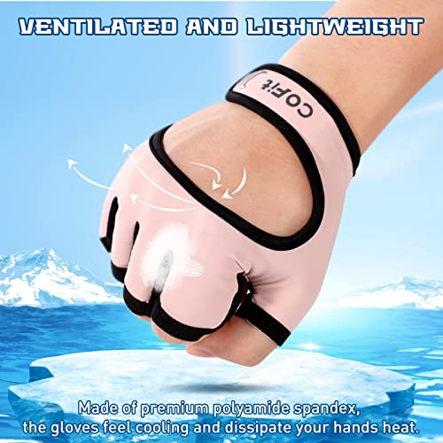 COFIT Ventilados Guantes de Gimnasio, Ligeros Guantes de Fitness de Verano Multiusos para Levantamiento de Pesas, Ciclismo, Ejercicio, Escalada y Remo