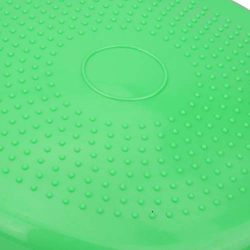 Cojín de balanceo de Yoga, cojín de Banco Life Fitness Cojín de Equilibrio de Yoga Cojín de Yoga Cojín Inflable de Yoga para Entrenamiento Corporal para Yoga(Green, Diameter 34)