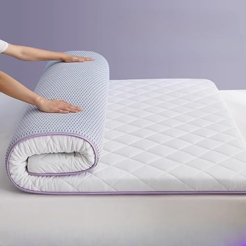 Colchón De Futón De Estilo Japonés, Colchón De Látex De Primera Calidad, Colchón Portátil Plegable Suave, Colchón De Tatami Enrollable Para Dormitorio, Sofá, Dormitorio, Sala De Estar ( Color : Pure w