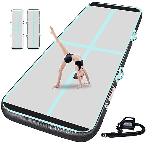 colchoneta gimnasia artistica 10cm Altura 3M tumbling gimnasia colchoneta Inflable Tumbling Mat Estera de Yoga Taekwondo con Bomba eléctrica