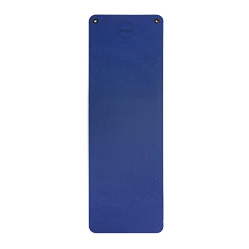 Colchoneta Pilates 180 cm x 58 cm x 1.5 cm de grosor - Azul Marino, Esterilla Yoga Antideslizante, Colchoneta de Alta Densidad y Resistencia