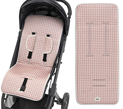 Colchoneta Silla Paseo Universal Transpirable verano,Cojín Silla de Paseo para el Cochecito y Asiento de Carro (15)