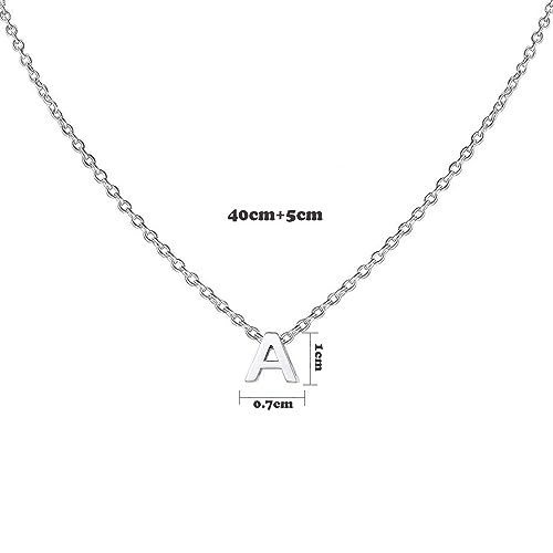 Collar Letra Inicial Mujer Colgante 26 Letras Plata de Acero Inoxidable Mini Alfabeto Joyería Minimalista de Nombres para Madres Niña Parejas, Mejor Amiga,Z