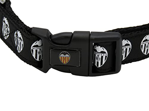 Collar para Perro - Talla M - Valencia, Accesorios para Mascotas, Fútbol, Producto Oficial (CyP Brands)