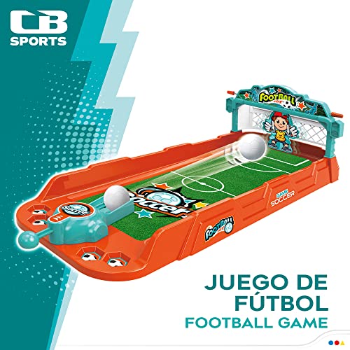 COLORBABY 49836 - Juego de mesa de futbol con 3 bolas para lanzamiento / Juguetes para niños, regalos originales, juegos de mesa para niños / Mini Futbolín, juegos de fútbol para niños