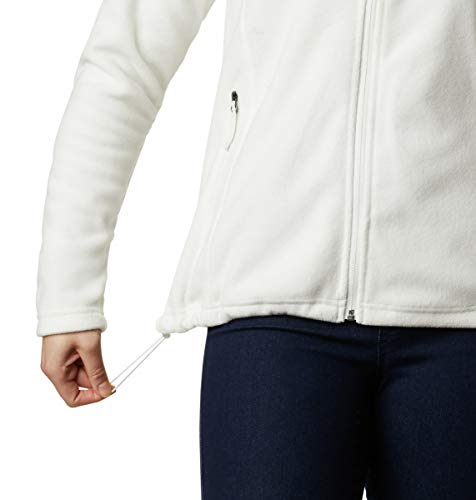 Columbia Fast Trek II Jacket - Forro Polar para Mujer, Color Blanco, Talla M