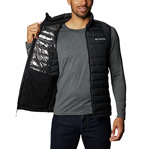 Columbia Hombre Chaleco Acolchado, Black (LATEST COLLECTION), 1X