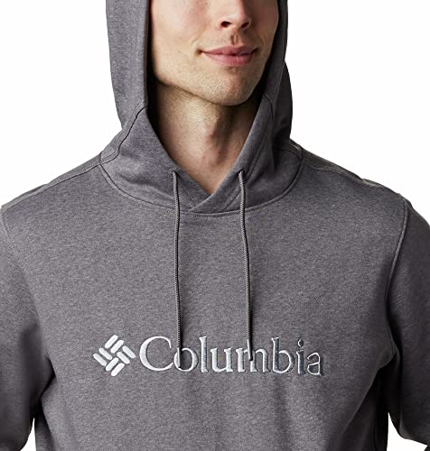 Columbia Hombre Hoodie Sudadera Con Capucha, City Grey Heather, Columbia Grey, S