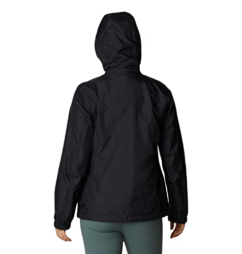 Columbia Mujer Chubasquero Impermeable, Black, L