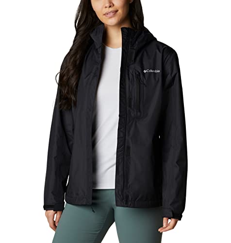 Columbia Mujer Chubasquero Impermeable, Black, L