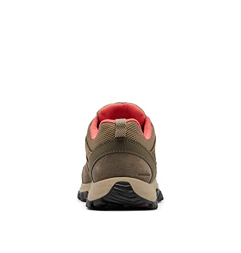 Columbia REDMOND III WATERPROOF Zapatillas De Senderismo Y Trekking impermeables Mujer , Marrón (Pebble x Red Coral), 39 EU