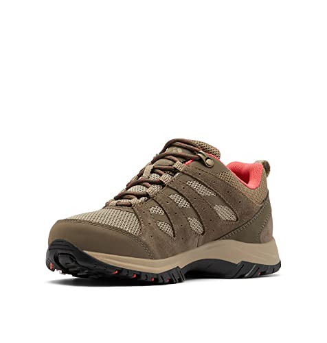 Columbia REDMOND III WATERPROOF Zapatillas De Senderismo Y Trekking impermeables Mujer , Marrón (Pebble x Red Coral), 39 EU