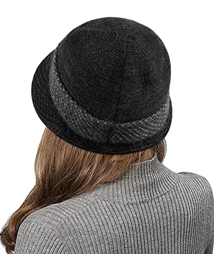 Comilaka Mujer Boina Sombrero Visor Beanie Invierno Gorra Boina Gorro de Punto Sombrero