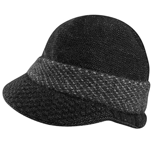 Comilaka Mujer Boina Sombrero Visor Beanie Invierno Gorra Boina Gorro de Punto Sombrero