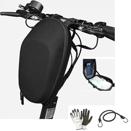 Compatible con BH Emotion Bolsa para Bicicleta Scooter Bicicleta ELÉCTRICA Manillar Bolsa DE DIRECCIÓN Porta Accesorios Objetos RÍGIDOS con Cremallera