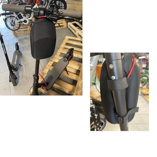 Compatible con BH Emotion Bolsa para Bicicleta Scooter Bicicleta ELÉCTRICA Manillar Bolsa DE DIRECCIÓN Porta Accesorios Objetos RÍGIDOS con Cremallera