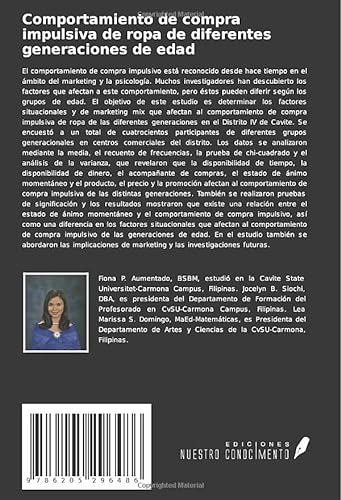 Comportamiento de compra impulsiva de ropa de diferentes generaciones de edad