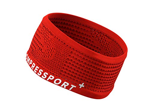 COMPRESSPORT Headband On/Off Cinta, Unisex-Adult, Rojo, Talla Unica