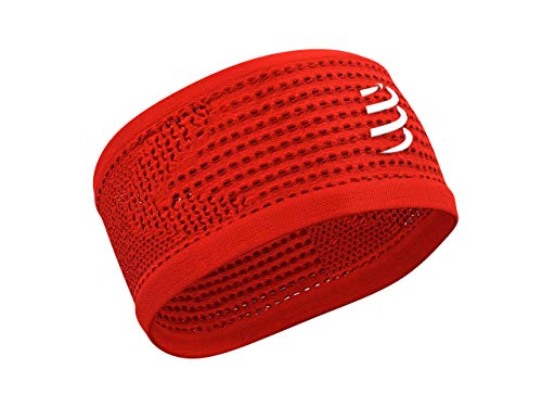 COMPRESSPORT Headband On/Off Cinta, Unisex-Adult, Rojo, Talla Unica