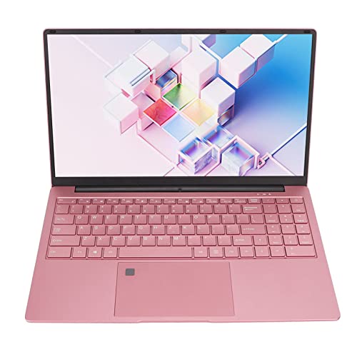 Computadora Portátil Rosa, CPU de Cuatro Núcleos Computadora Portátil de 15.6 Pulgadas Rosa 16GB RAM 512GB ROM Pantalla IPS Pantalla IPS con Resolución de 1920x1080 CPU de Cuatro Núcleos(16+512G)