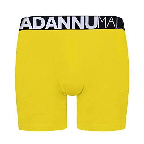 con cintura baja para hombre casual sexy ropa interior pantalón fino de terciopelo bragas calzoncillos boxeador ropa interior sólido calzoncillos ropa interior hombre rojo, amarillo, XL