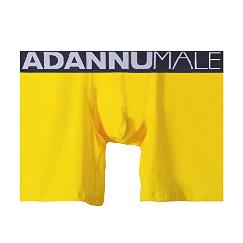 con cintura baja para hombre casual sexy ropa interior pantalón fino de terciopelo bragas calzoncillos boxeador ropa interior sólido calzoncillos ropa interior hombre rojo, amarillo, XL