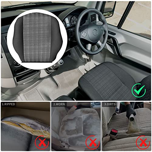 ConBlom Funda de asiento de conductor compatible con Mercedes Sprinter 2014-2018, a medida, resistente, impermeable