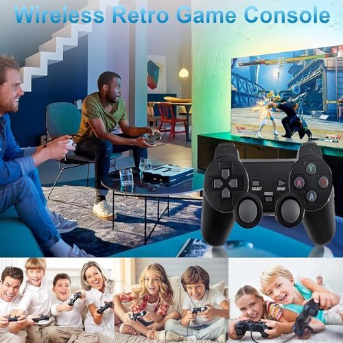 Consola Retro 4K HDMI conectable a TV con 23.000 Juegos y Dos mandos inalámbricos de 2,4 GHz. Consola de Videojuegos Retro. Consola Manual y configurada