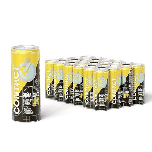 Contact Bebida Energética Piña Coco - Pack 24 latas 25cl