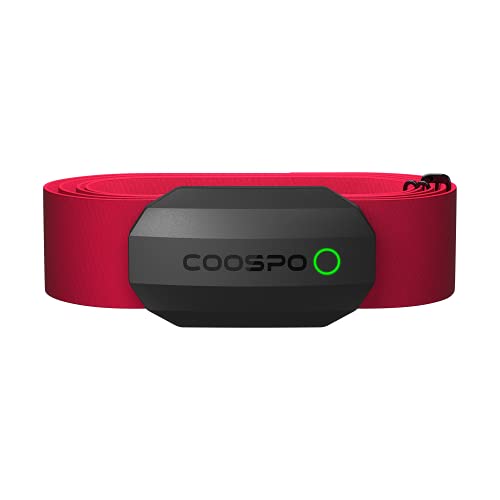 COOSPO H808S Frecuencia Cardíaca Bluetooth Banda Monitor Sensor de Frecuencia Cardíaca Deportivo Ant+ para CoospoRide, Wahoo, Adidas Run, Rouvy, Pulsoid