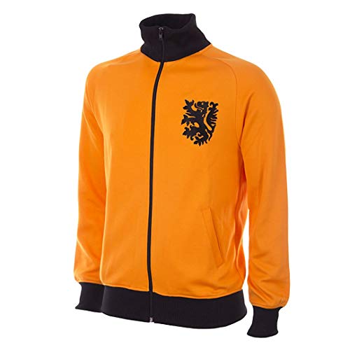 Copa Chaqueta de fútbol retro para hombre, Mundo de Holanda 1978, cuello largo, Hombre, 921, naranja, M