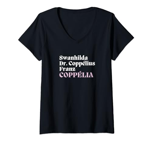 Coppélia BALLET Personajes principales Lista de reparto Bailarina Gráfico Camiseta Cuello V