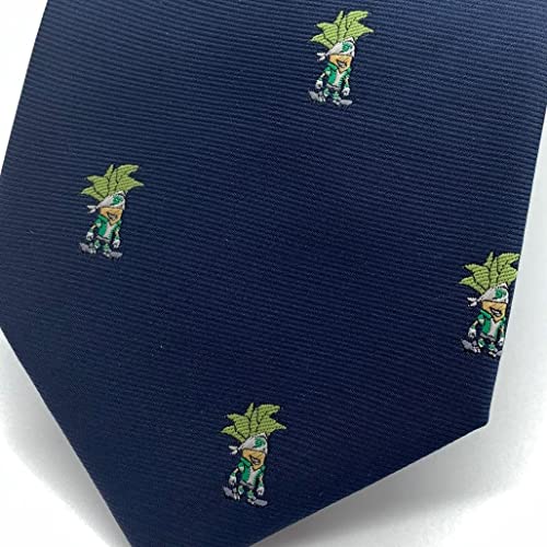 Corbata Real Betis Balompié Producto OFICIAL para Hombre Caballero de 8 cm ancho. Con la mascota Palmerín. Regalo para Béticos Azul Marino