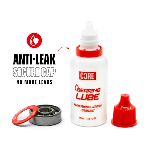 CORE Lubricante para rodamientos – Lubricante para rodamientos de patines perfecto para patinetas, scooters y patines de ruedas, accesorios de patineta, crema de velocidad, aceite profesional de alta