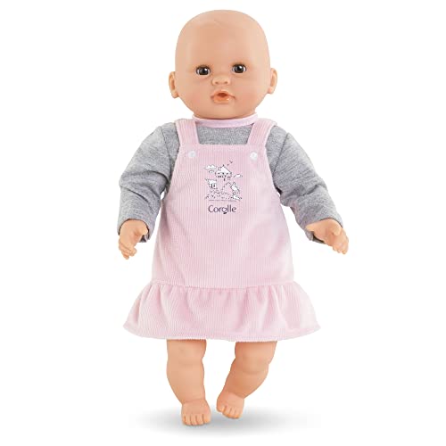 Corolle- Mon Premier Poupon- Camiseta y Peto Falda de Pana, para Muñecos Bebé de 30cm, A Partir de 18 Meses (9000110860)