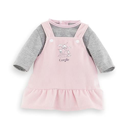 Corolle- Mon Premier Poupon- Camiseta y Peto Falda de Pana, para Muñecos Bebé de 30cm, A Partir de 18 Meses (9000110860)